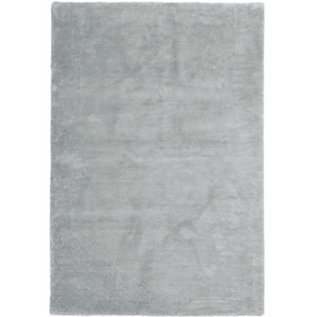 Tapete Flow Cinza Silver pelo alto 50x100